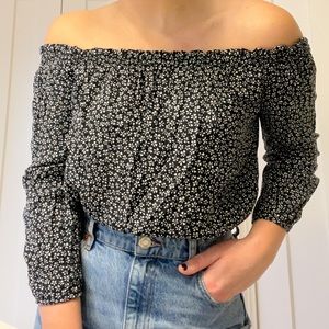 Off-the-Shoulder Floral Top